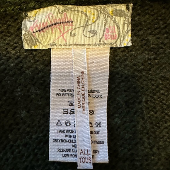 FREE PEOPLE Women’s Hooded & Belted Kimono Sweater/Duster Green One Size - Picture 3 of 13